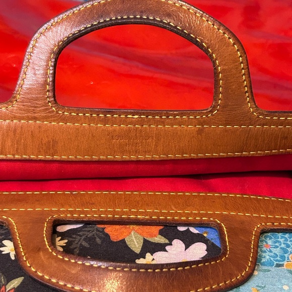 Vintage LOUIS VUITTON Vernis Leather Stanton Tote Bag Rouge - Picture 4 of 14